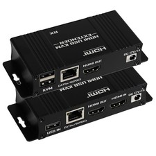 164ft/50m HDMI KVM Extender Over Ethernet, USB KVM Extender Over Ethernet Cat5e/ picture