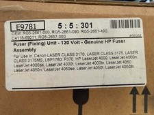 Genuine HP RG5-2661-000 Fuser Assembly 120V LaserJet 4000 4050 NOS picture