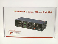 AV Access 4K HDBaseT Extender 100m (300ft) w/ USB 2.0 4Kx2K@60Hz NEW picture