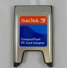 Sandisk 80-58-00348 Compact Flash PC Card Adapter - PCMCIA Reader (SDCF-38) picture