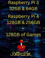 Retropie 32GB-256GB for Rasp Pi3&4  (DWNLD LINK) 128GbWith games. picture