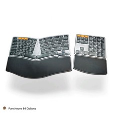 PROTOARC EK04 N + Mini Wireless Ergonomic Keyboard + Separated Number Pad  picture