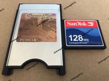 SANDISK 128MB Compact Flash +ATA PC card PCMCIA Adapter JANOME Machines picture