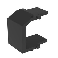 PACK OF 80 Panduit NKBMBL-X  Blank Snap-In Keystone Module, 1 Port, Black picture