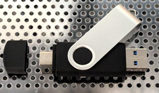 32GB USB 3.0 Dual USB and USB-C Flash Drive Swivel Unbranded  FAT32 Formatted picture