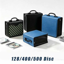 520/400/128 Disc CD/DVD Wallet Binder Book Sleeves Storage Carrying Case Box picture