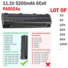 ❤️LOT PA5024U-1BRS Battery For Toshiba Satellite C805 C850 P800 PABAS260 5200mAh picture