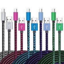 Teeind USB Type C Cable Fast Charging, Tpc001 5 Pack(6Ft 3A) Braided C...  picture