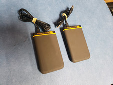 lot of 2 500GB Transcend StoreJet 25M series portable hard drive orange black picture
