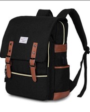 Modoker 15'' Vintage Laptop Backpack with USB Charging Port NWT picture