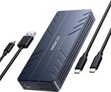 MOKiN 40Gbps M.2 NVMe SSD Enclosure, Thunderbolt for M1 Pro/Max Mac | Aluminum picture