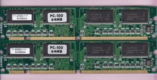 128MB 2x64MB PC-100 SIEMENS BAS9024 APACER 71.63323.111 Ram Kit PC100 3.3V 8Mx64 picture