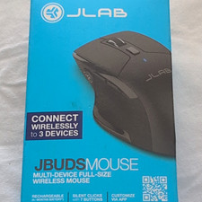 JLab JBuds Wireless Bluetooth/USB Optical Mouse 2400 DPI 7-Button Black picture