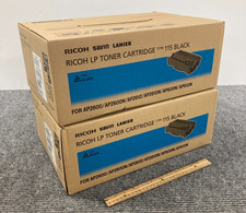 Lot of 2 Ricoh LP Type 115 Black Toner Cartridges - NIB, Sealed - picture