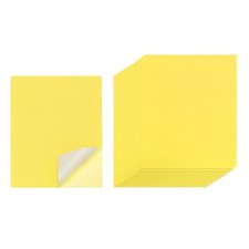 30 Sheets Printable Self Adhesive Sticker Paper for Laser Printer Yellow picture
