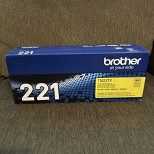 Genuine Brother TN221Y 1400 Page-Yield TN221Y Toner - Yellow BRAND NEW SEALED picture