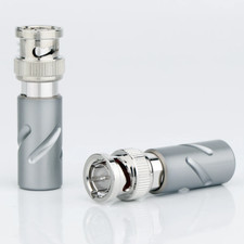 1PCS Pure Copper Rhodium Plated BNC Connector HD SDI Connector 75-5 BNC Plug picture