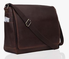 Leather farm Messenger Bag for Men & Women Premium Vintage Handmade Satchel picture