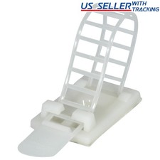 Reusable Adhesive Cable Management Straps Cord Clips, Heavy Duty 25PK (White) picture