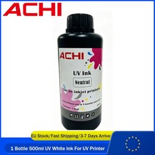 500ml UV Ink For ACHI A3/A4/A5 UV Printer Epson R1390 L800 White Ink Only picture