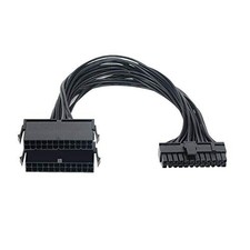 24 Pin 20+4 Dual Multiple PSU Power Supply Cable Splitter Adapter for ATX Mot... picture