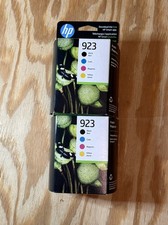 2 pack HP 923 Cyan/Magenta/Yellow/Black Original Ink Cartridge 4-pack Exp 7:25  picture