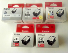 EMPTY 3x Canon PG-243 Black Ink, 1x CL-244 color 1x245xl Ink Cartridge Lot of 5 picture