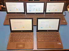Lot of 5: HP Chromebook 11 G8 EE 11.6” Intel Celeron N4020 4GB 32GB W/ Chargers picture
