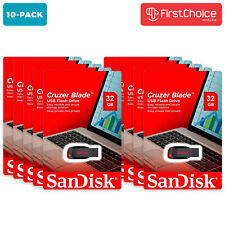 SanDisk 32GB Cruzer Blade USB Flash Drive Thumb Memory Stick Pack of 10 - By Lot picture