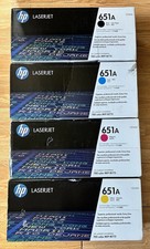 Genuine HP 651A  Toner Print Cartridges Full Set CE340A CE341A CE342A CE343A picture