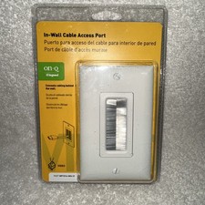 On-Q/Legrand Cable Access Wall Plate, White WP1014-WH-V1 picture