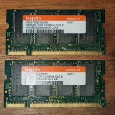 Hynix PC2700S-25330 512MB (256MB x 2) DDR 333MHz CL2.5 SODIMM RAM   picture