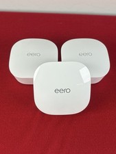 Amazon eero Dual-Band Mesh Wi-Fi 5 System 3 Pack Model J010001 no cords picture