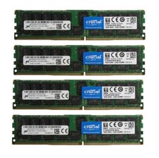 Crucial 64GB (4X 16GB ) DDR4 2400MHz PC4-19200 ECC Registered Ram CT16G4RFD424A picture