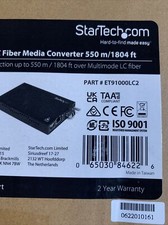 Startech.Com ET91000LC2 Gigabit Multi Mode Fiber Media Converter LC 550M Fibre picture