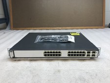 Cisco C3750 24PS 24 Port Gigabit POE Network Switch WS-C3750G-24PS-S picture