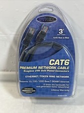 Dynex CAT6 RJ45 Premium Network Cable Ethernet Ring Male to Male 3' 0.9m Sealed picture