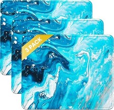 Ultimate Comfort: 3-Pack Smooth Lycra Mouse Pads 10.2x8.3in with Anti-Fray Edges picture