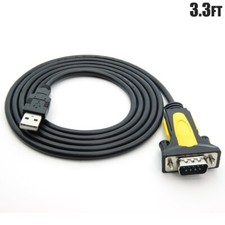 3.3FT USB to RS232 Serial Port DB9 Male Adapter Converter Cable PROLIFIC Chipset picture