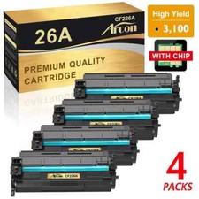 4PK CF226A Toner For HP 26A Toner Caritridge Laserjet Pro M426fdn M402n M402dn picture