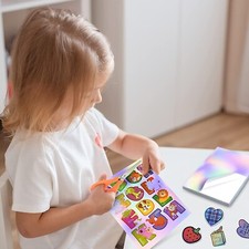 100 PK Printable Vinyl Holographic Sticker Paper for Inkjet + Cricut Waterproof picture