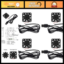 4 Pack 40mm USB Brushless Cooling Fans - High Performance DC 5V, 4200 RPM for Sm picture
