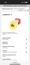 (BOX OF 50) Panduit CJ5E88TGYL Mini-Com Cat5e Modular Jack, Yellow ~STSI picture