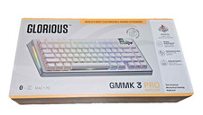$350 MSRP Glorious GMMK 3 Pro Prebuilt 75% Wireless Keyboard Silver NEW UNOPENED picture