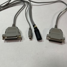 DB25 Male to DB25 Female Breakout Cable w/ Mini-DIN6 & Inline Connector 36844-48 picture