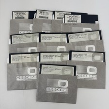 1981 Osborne Computer Floppy Disk Supercalc Wordstar Personal Pearl Lot 11 picture