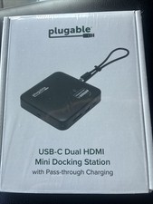 plugable USB-C Dual HDMI Mini Docking Station DisplayLink USBC-6950PDZ picture