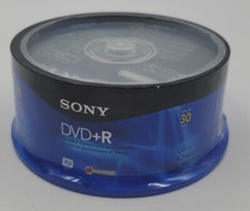 SONY 30-Pack Spindle Blank 4.7GB DVD-R 120 min Recordable/ Brand New Sealed  picture