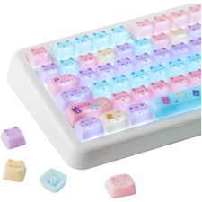 Charming Cat Keycap Set with Unique MAO Profile - Fit for All Mechanical Layouts picture
