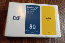 HP 80 DesignJet YELLOW Ink Cartridge | C4848A  | NEW OLD STOCK | SEALED picture